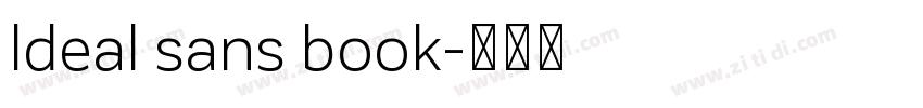 ldeal sans book字体转换